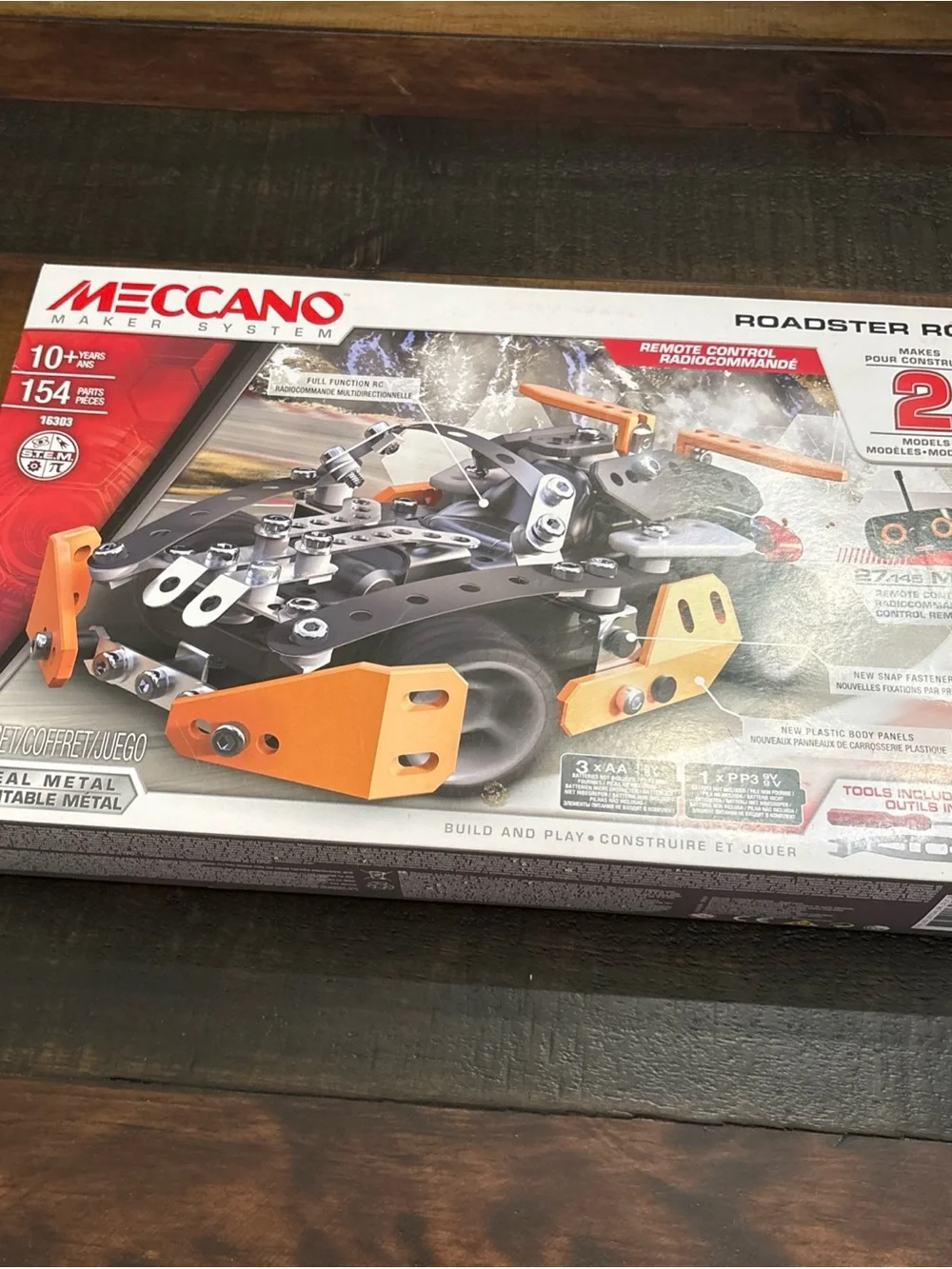 Meccano Maker System Roadster 16303 Remote Control RC 2 Model Kit Spin Master